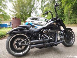 Harley-Davidson FLFBSANV Umbau Apehanger Tieferlegung Thundermax