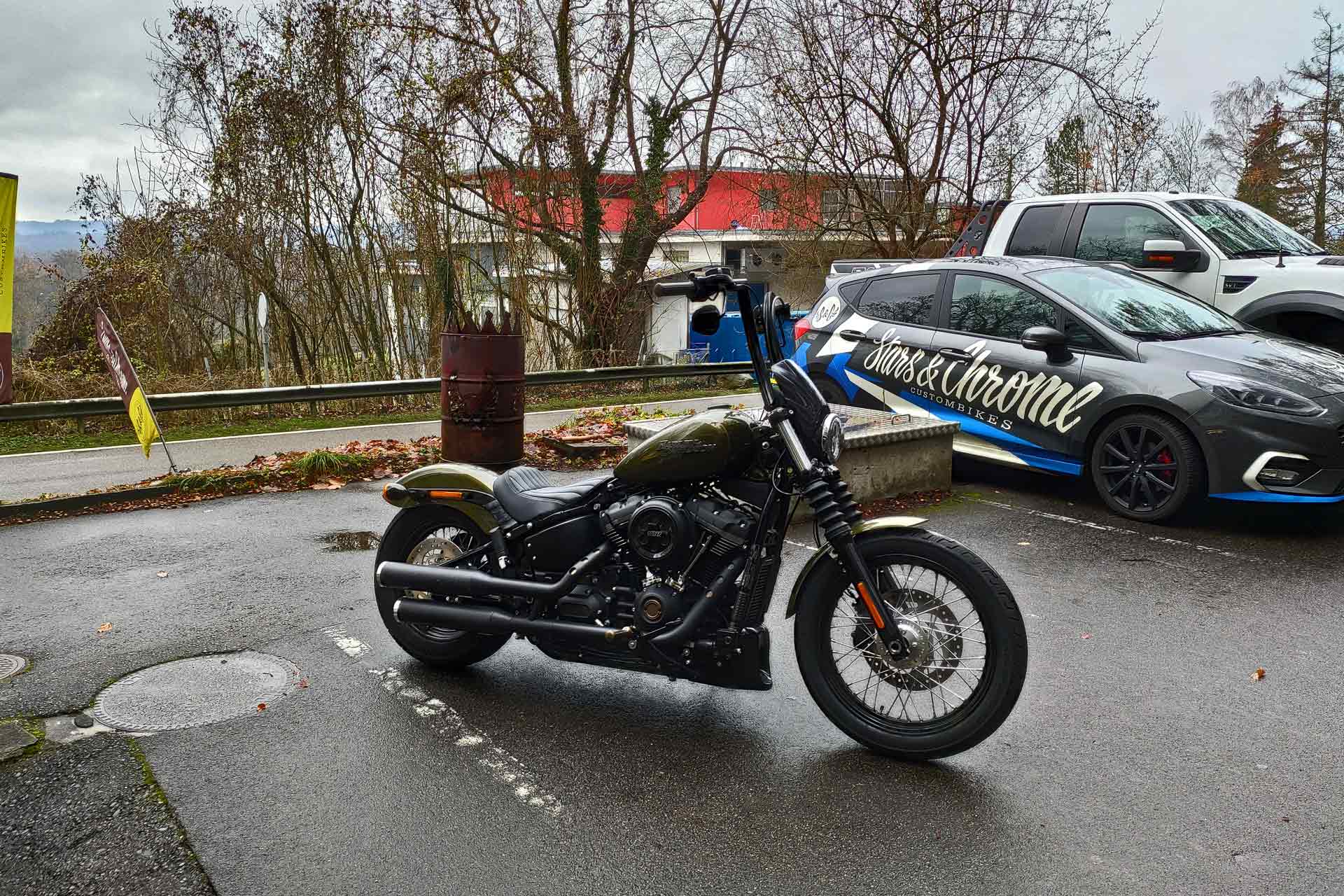 Harley-Davidson FXBB Umbau Burleigh Tieferlegung
