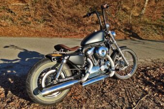 Harley-Davidson Sportster 72 Umbau Apehanger Airbrush Rearfender