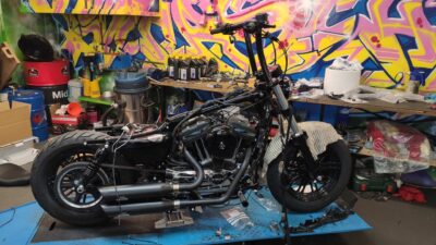 FortyEight Sporty Sportster Apehanger Tanklifting Heckumbau